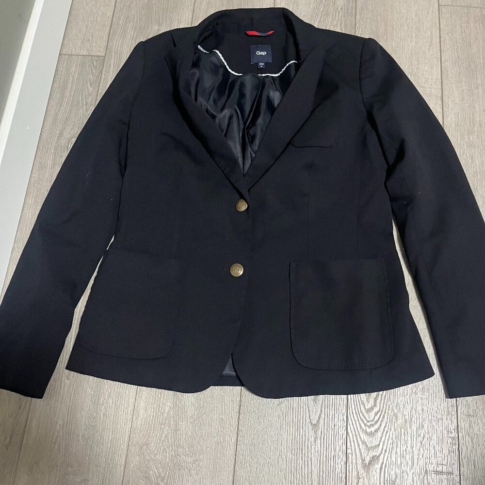 Gap Blazer Size Black 10 (24 inch Sleeves) EUC